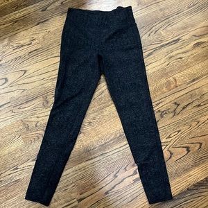 Black/gray athleta high waisted leggings. Size medium
